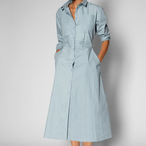 Button-Down Dress in Organic Cotton